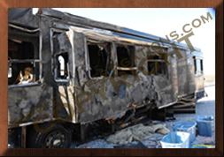 Motorhome/RV Fire